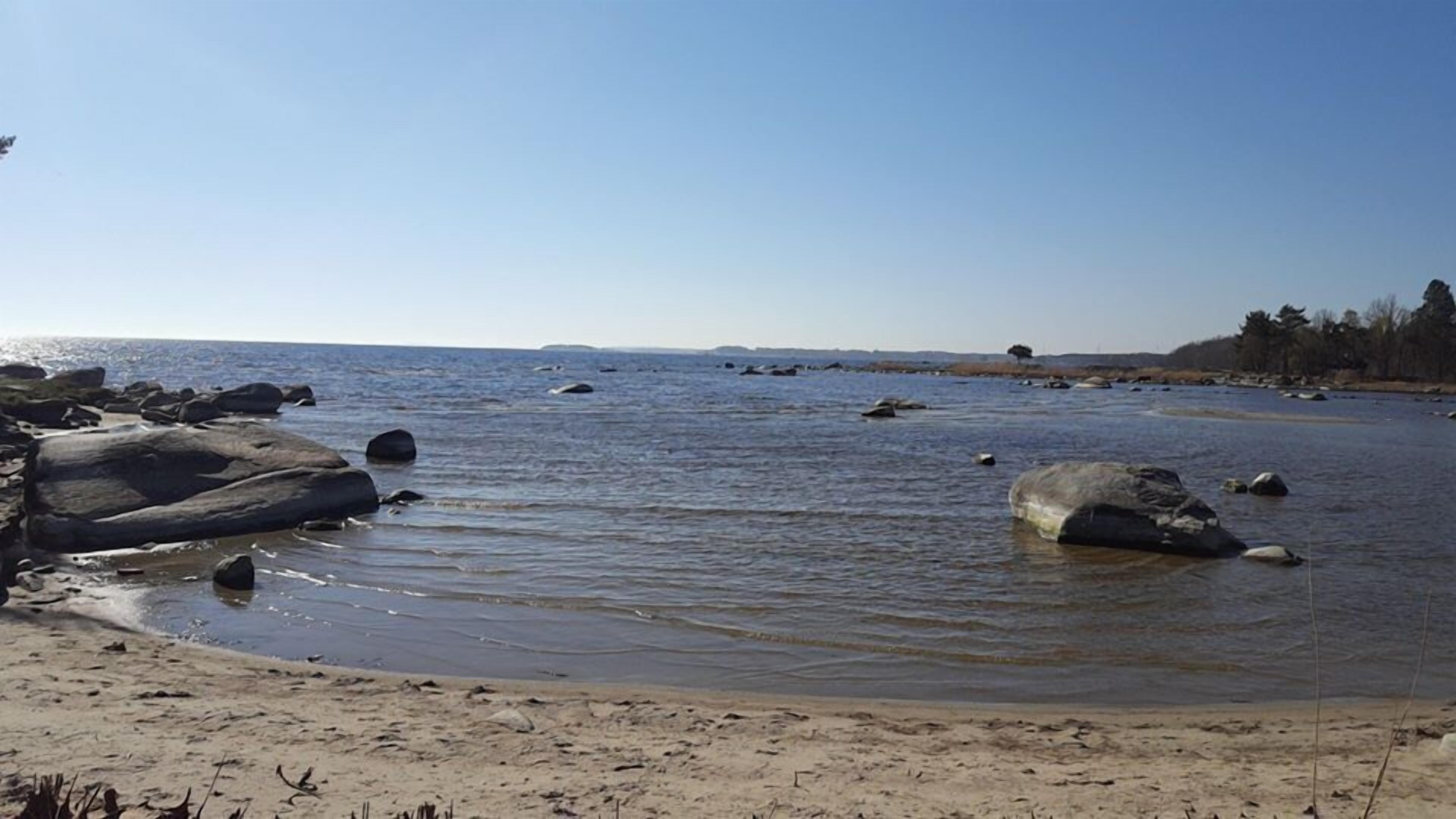 Nära stranden och rodd/paddling