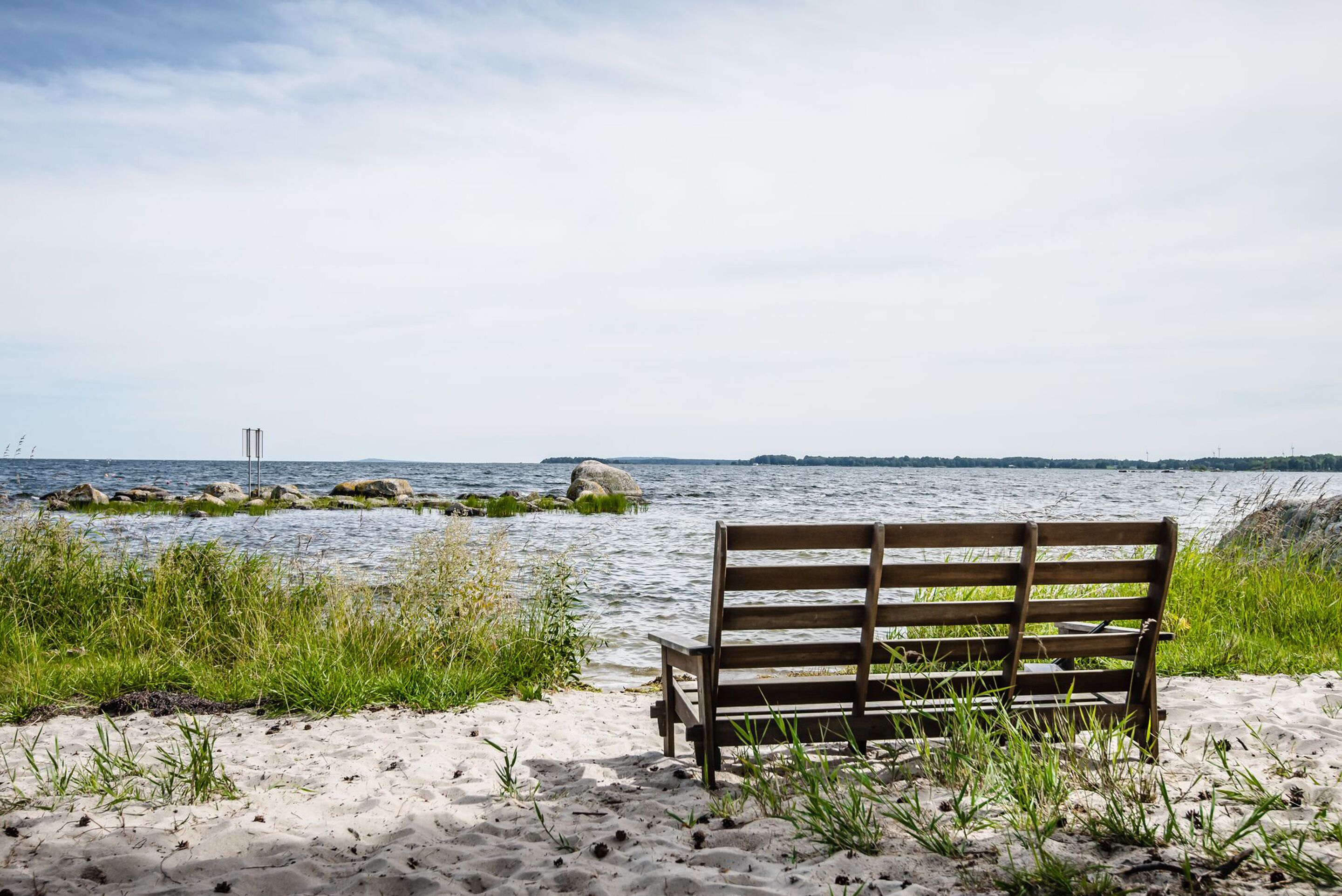 Nära stranden och rodd/paddling