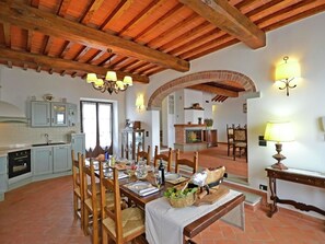 House | Dining - Holiday Home in Tuscany With Pool & Vineyards (Cortona)
