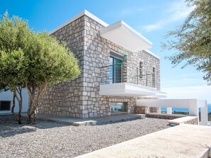 Exterior - Sea View Villa in Kalythies with Private Pool near 3 Beaches (Rhodes)