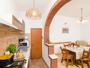 Villa | Private kitchen | High chair - Authentic Villa With Private Pool,hot Tub,covered Terraces,panoramic View, Wi-fi (Konavle)