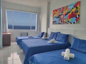 Apartamento panorâmico | 1 quarto, cofres nos quartos, cortinas blackout, Wi-Fi de cortesia