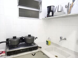 全景公寓 | 私人厨房 | 迷你冰箱、厨具/餐具