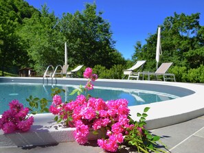 Pool - Rustic Country House in the Hills and Forests With Swimming Pool (Cantiano)