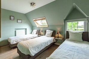 4 habitaciones y ropa de cama 