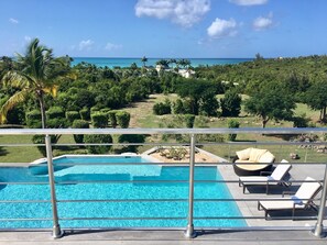 Outdoor pool - LUXURY 4 BEDROOM VILLA - JARDIN CREOLE TERRES BASSE - JUST TWO MINUTES TO BEACH (Collectivity of Saint Martin)