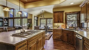 House, Multiple Beds, Hot Tub | Private kitchen