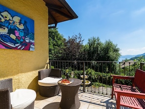 Balcony - Villa With Private Pool and View of the Lake (Trarego Viggiona)