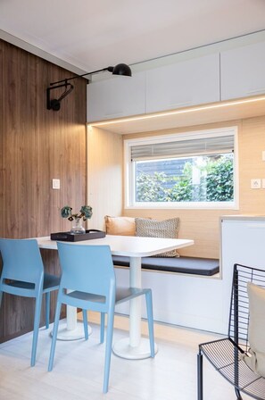 Dining - Wonderful private villa for 4 people with WIFI, TV, terrace and pets allowed (Drachten)