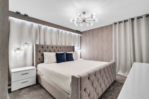 5 bedrooms, iron/ironing board, travel cot, WiFi