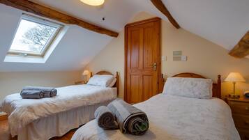3 bedrooms, individually furnished, bed sheets
