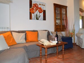 Villa | Living room | Fireplace