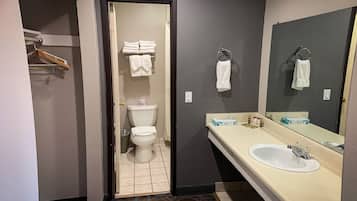 Mountain view 2 Queen Bedroom | Bathroom | Combined shower/tub, towels