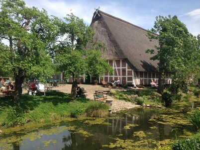 Lütt Diekhus - Holiday home on the dike on the river "Lühe" in the Altes Land