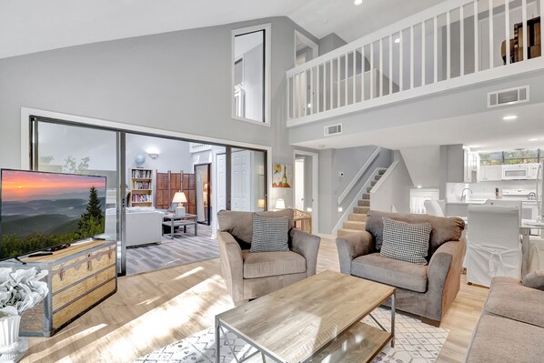 Smart TV, DVD player, books