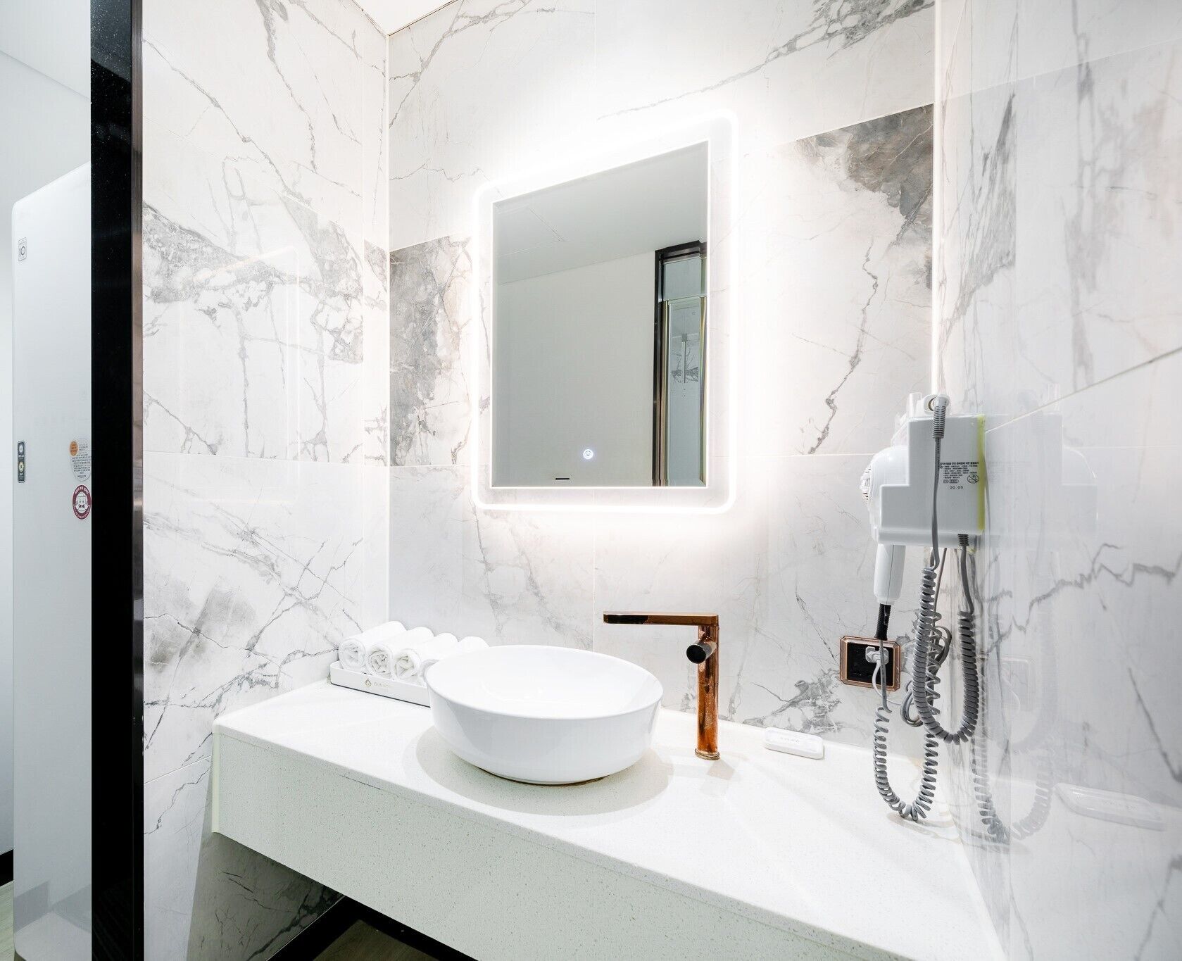 outdoor terrace room | bathroom | hair dryer, bathrobes, electronic bidet, heated floors