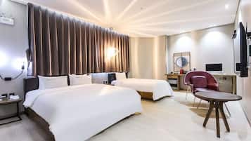 Superior Twin Room | Down comforters, desk, blackout drapes, free WiFi