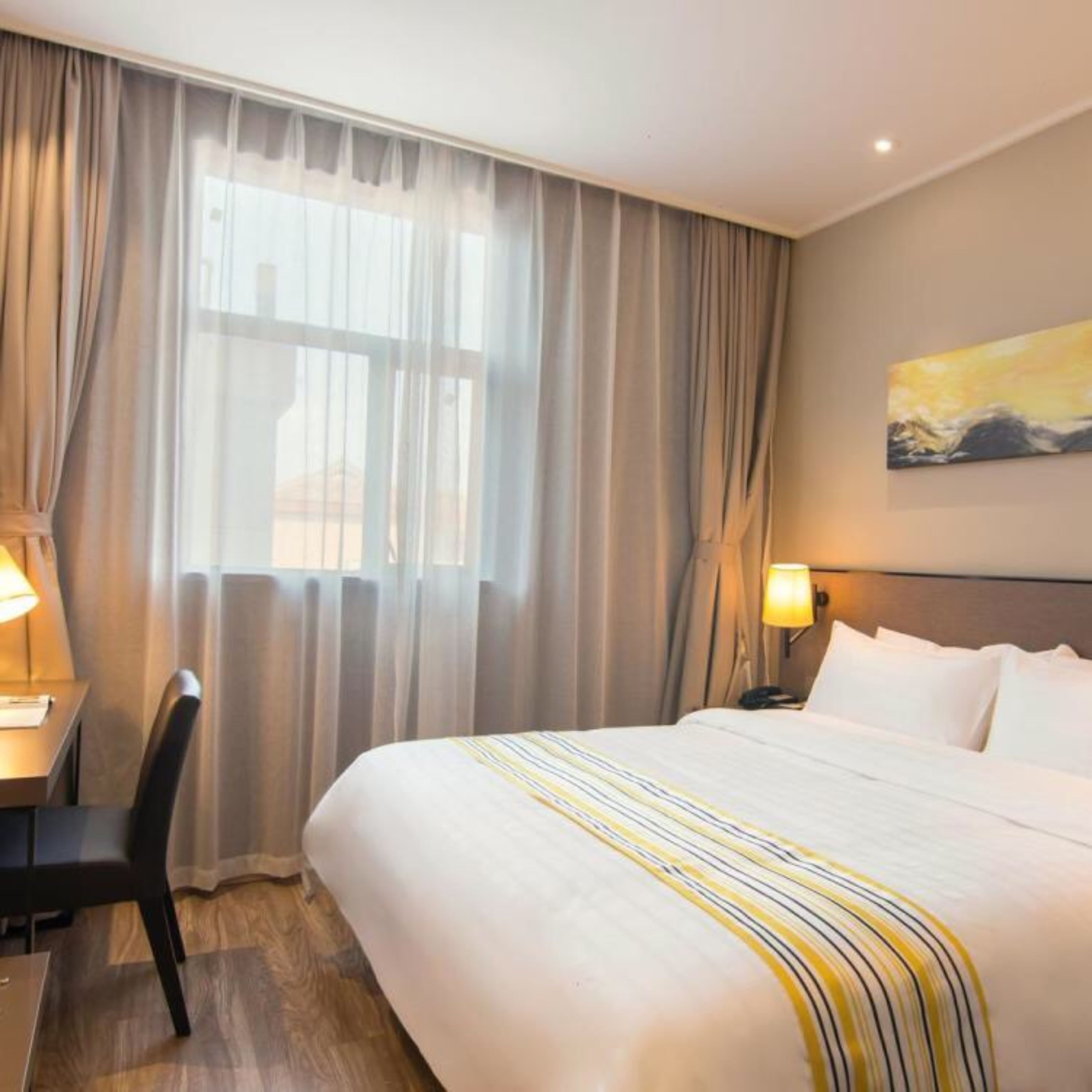 superior business double room | desk, blackout curtains, iron/ironing board, free wifi