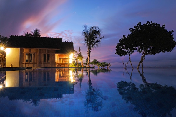 Front of property – evening/night