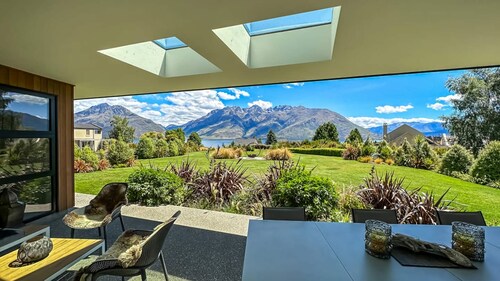Oraka Lodge views outdoor fire and spa