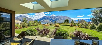Oraka Lodge views outdoor fire and spa