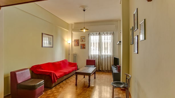 Apartment | Living room - Cozy Apartment in Athens near Aghios Ioannis Subway Station (Athens)