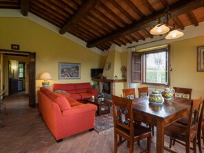 Villa | Living room | Fireplace