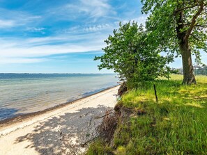 A beach with clear water, a sandy shore, and a tree on the right. - Holiday Home in Zierow With Garden (Zierow)