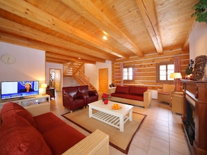 Living room - Comfortable Villa in Vrchlabí Near Ski Area (Vrchlabi)