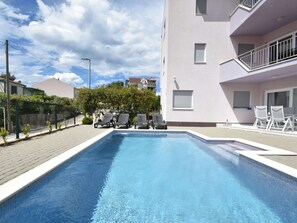 Apartment | Pool | Outdoor pool - Nice Apartment With Shared Swimming Pool Near the Beach and Trogir (Okrug)