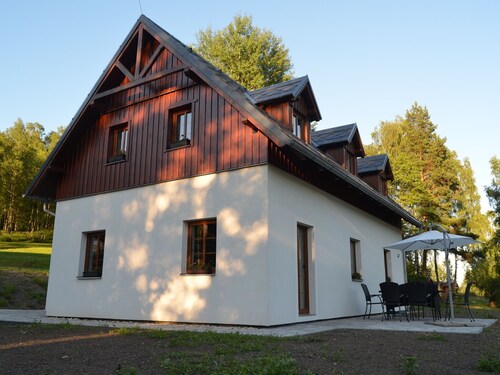 Beautiful, Spacious Holiday Home With Fireplace and Garden Pool Near the Golf Course