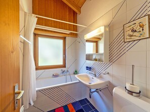 House | Bathroom | Shower - Cosy Holiday Home in Crans-montana With Terrace (Crans-Montana)