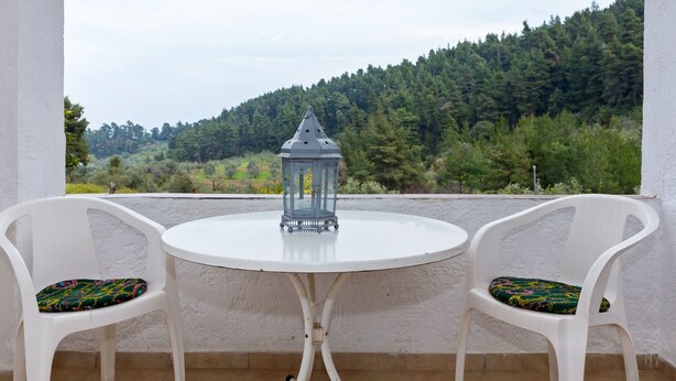 Balcony - Homely Apartment in Istiaia With Patio (Istiaia-Aidipsos)