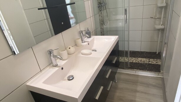 Appartement | Salle de bain | Douche, serviettes fournies