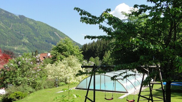 Pool - Holiday House With Large Garden With Swimming Pool at the Forest Edge (Hinterstoder)