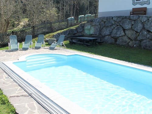 Holiday House With Large Garden With Swimming Pool at the Forest Edge