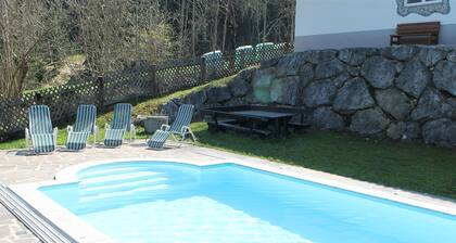 Holiday House With Large Garden With Swimming Pool at the Forest Edge