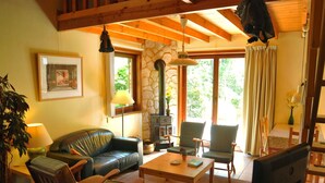 Living room - Cosy Holiday Home in Stunning Woodland Setting (Erezee)