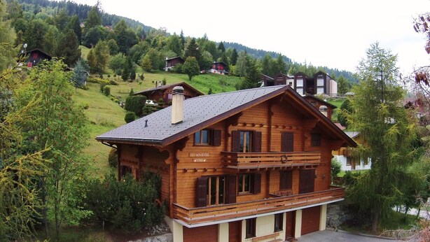 Exterior - Well Equipped Valais Chalet With Fireplace and Three Floors (Riddes)