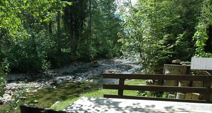 Spacious Chalet in Eriz With Riverside Garden