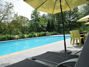 Outdoor pool - Modern Luxury Chalet With a Fireplace and Private spa (Hastiere)