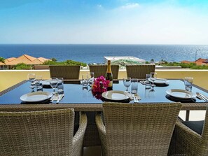 House | Balcony - Beautiful Hilltop Villa With Breathtaking Views of the Caribbean Sea (St. Marie)