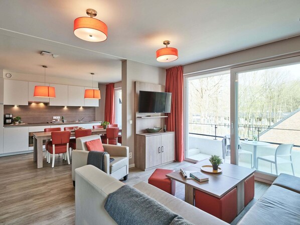 Living area - Modern Apartment in Belgian Limburg (Houthalen-Helchteren)