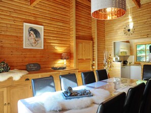 Dining - Charming, Wooden Chalet With Sauna in a Forested Location Near Durbuy (Erezee)