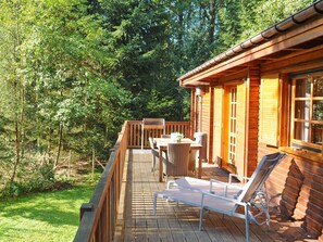 House | Balcony - Charming, Wooden Chalet With Sauna in a Forested Location Near Durbuy (Erezee)