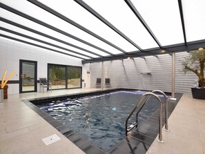 Cottage | Pool | Indoor pool, outdoor pool - Cottage in Ochamps With Private Pool & Sauna (Libin)
