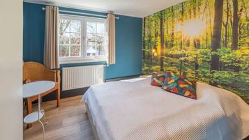 2 habitaciones, muebles diferentes y ropa de cama