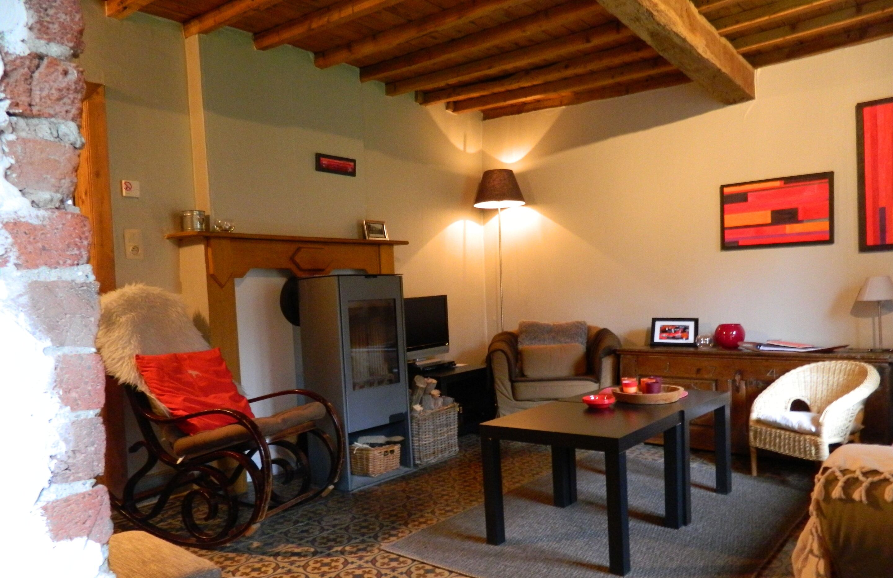 House | Living room | Fireplace