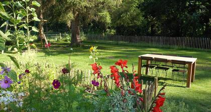 Regional House With Exposed Timber Frame Elements Full of Authenticity and Charm in a Green Area