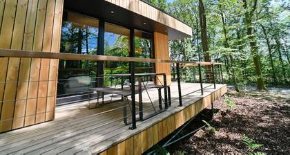 Lodge in Oignies Forest With Eco Design
